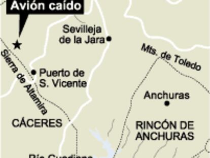 Avion Eurofighter caido cerca de Toledo