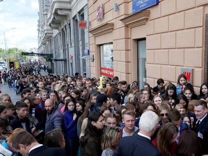 Imagen de archivo de una inauguración de una tienda de H&M en Moscú