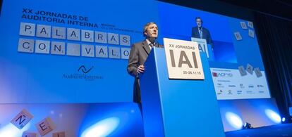 Ernesto Mart&iacute;nez, presidente del IAI, durante la apertura de las jornadas.