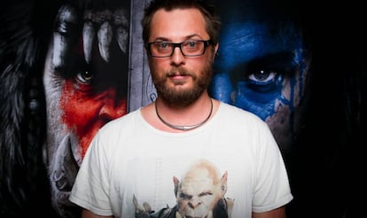 Duncan Jones em novembro no centro de convenções da cidade de Anaheim, Califórnia.