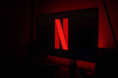 Tele con logo de Netflix