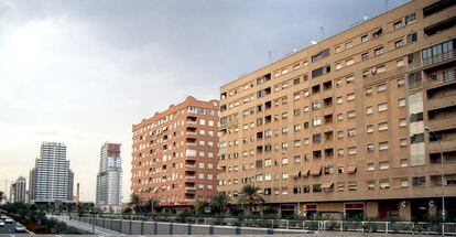 Viviendas de nueva construcción en Valencia.