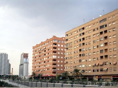 Viviendas de nueva construcción en Valencia.