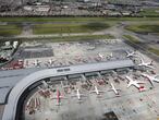 El aeropuerto El Dorado en Bogotá, Colombia