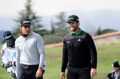 Rafa Cabrera Bello y Jon Rahm, en Madrid.