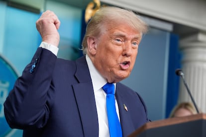 Donald Trump, este viernes en la Casa Blanca.