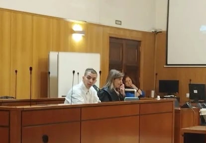 El miembro de Dominican Don't Play, durante un momento del juicio.