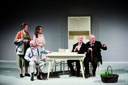 Una escena de 'Le voci di dentro'.