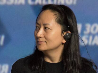 Meng Wanzhou, directora financiera de Huawei.