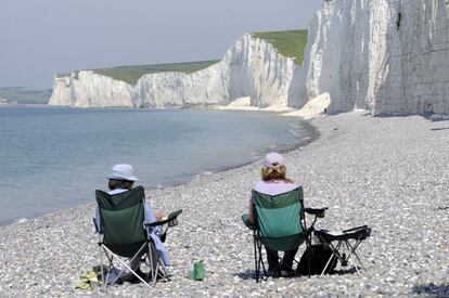 Acantilados de Seven Sisters, al sur de Reino Unido.