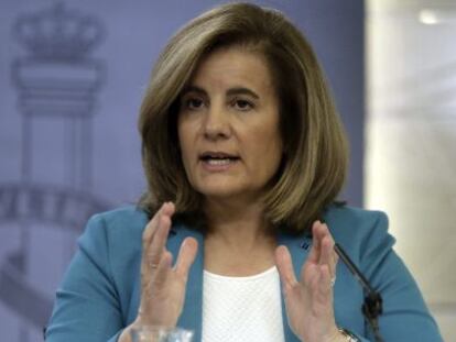 F&aacute;tima B&aacute;&ntilde;ez, ministra de Empleo y Seguridad Social.