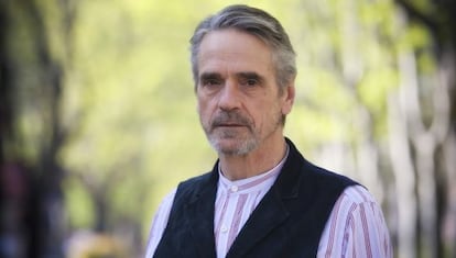 El actor británico Jeremy Irons, en Madrid.