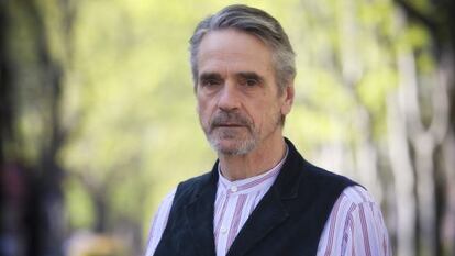 O ator britânico Jeremy Irons, em Madri.