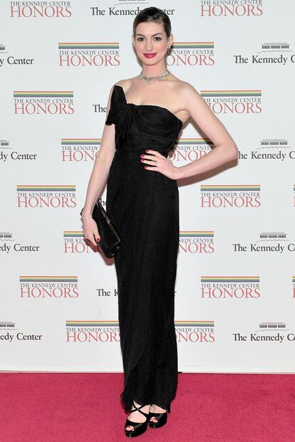 Anne Hathaway en la Gala de Honores celebrada en diciembre de 2011.