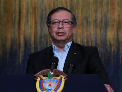 Gustavo Petro, en Bogotá,  el 29 de octubre de 2023.