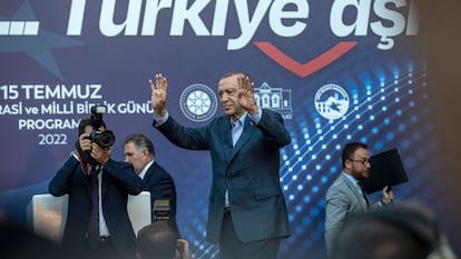 El presidente turco, Recep Tayyip Erdogan, el pasado viernes en un acto en Estambul.