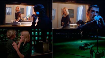 Imágenes de la película 'Paris, Texas' (1984), de Wim Wenders, con Nastassja Kinski, Harry Dean Stanton y el niño Hunter Carson.