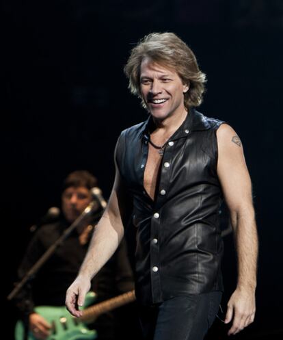 Jon Bon Jovi durante un concierto en Melbourne, Australia, el 10 de diciembre de 2010