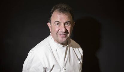 El cocinero Martín Berasategui retratado este miércoles en Alimentaria.