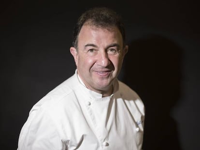 El cocinero Martín Berasategui retratado este miércoles en Alimentaria.