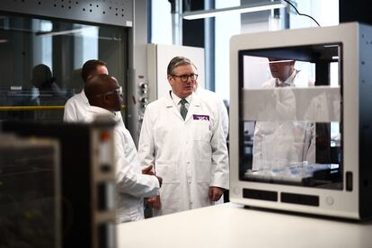 El primer ministro británico, Keir Starmer, durante una visita al University College de Londres, el pasado mes de enero.