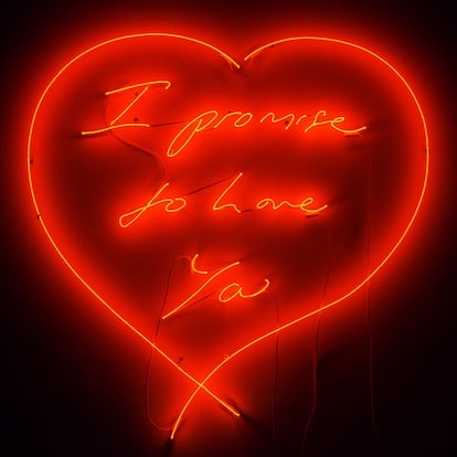 La obra <i>I promise to love you</i>, de Tracey Emin.