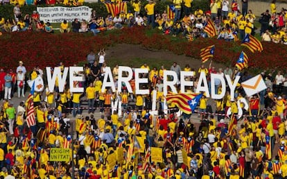 Manifestación por la consulta del 19 de octubre.