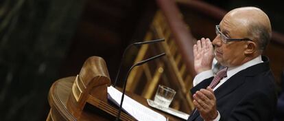 Cristóbal Montoro, ministro de Hacienda.
