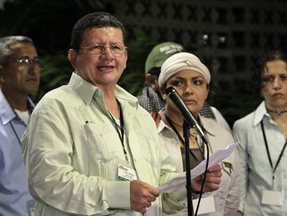 El guerrillero de las FARC Pablo Catatumbo en La Habana.