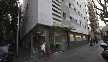 La residència d'estudiants Melon District, a l'avinguda Paral·lel de Barcelona.