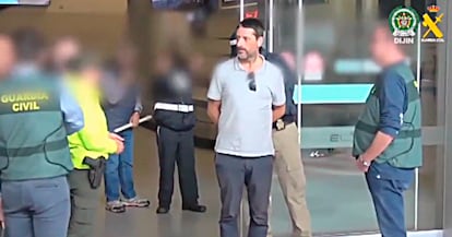 Momento de la detención en Colombia de Carlos García Roldán.