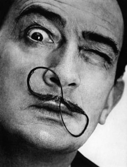 Retrato de Salvador Dalí.