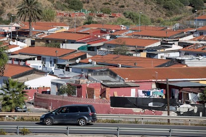 Vista de la barriada marginal de Los Asperones, en Málaga.