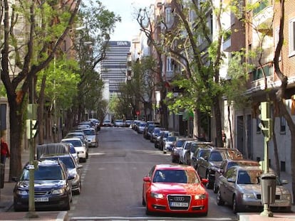 La calle de Zurbano, en el madrileño barrio de Chamberí.