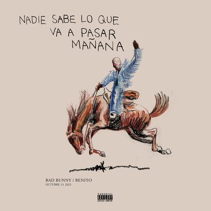 Portada del disco ‘Nadie sabe lo que va a pasar mañana’, de Bad Bunny.