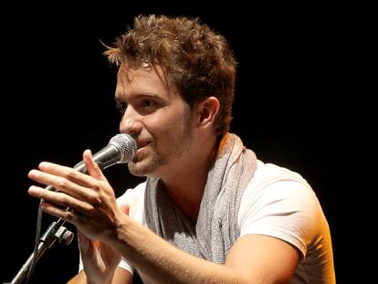 Un momento del concierto de Pablo Alborán en Málaga, el pasado día 10.