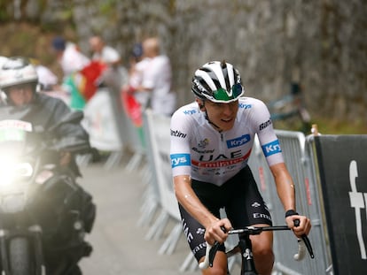 Tadej Pogacar, en acción durante la sexta etapa del Tour de Francia, el pasado jueves.
