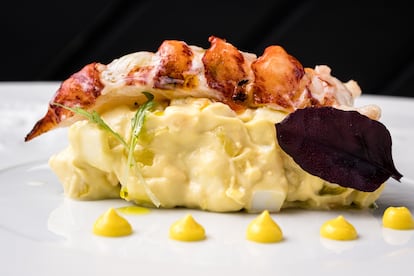 Ensaladilla de bogavante, del restaurante La Pandora, en Avilés (Asturias), en una imagen proporcionada por el restaurante.