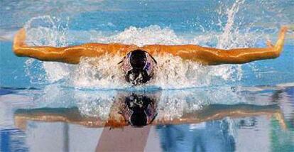 El estadounidense Michael Phelps, en acción.