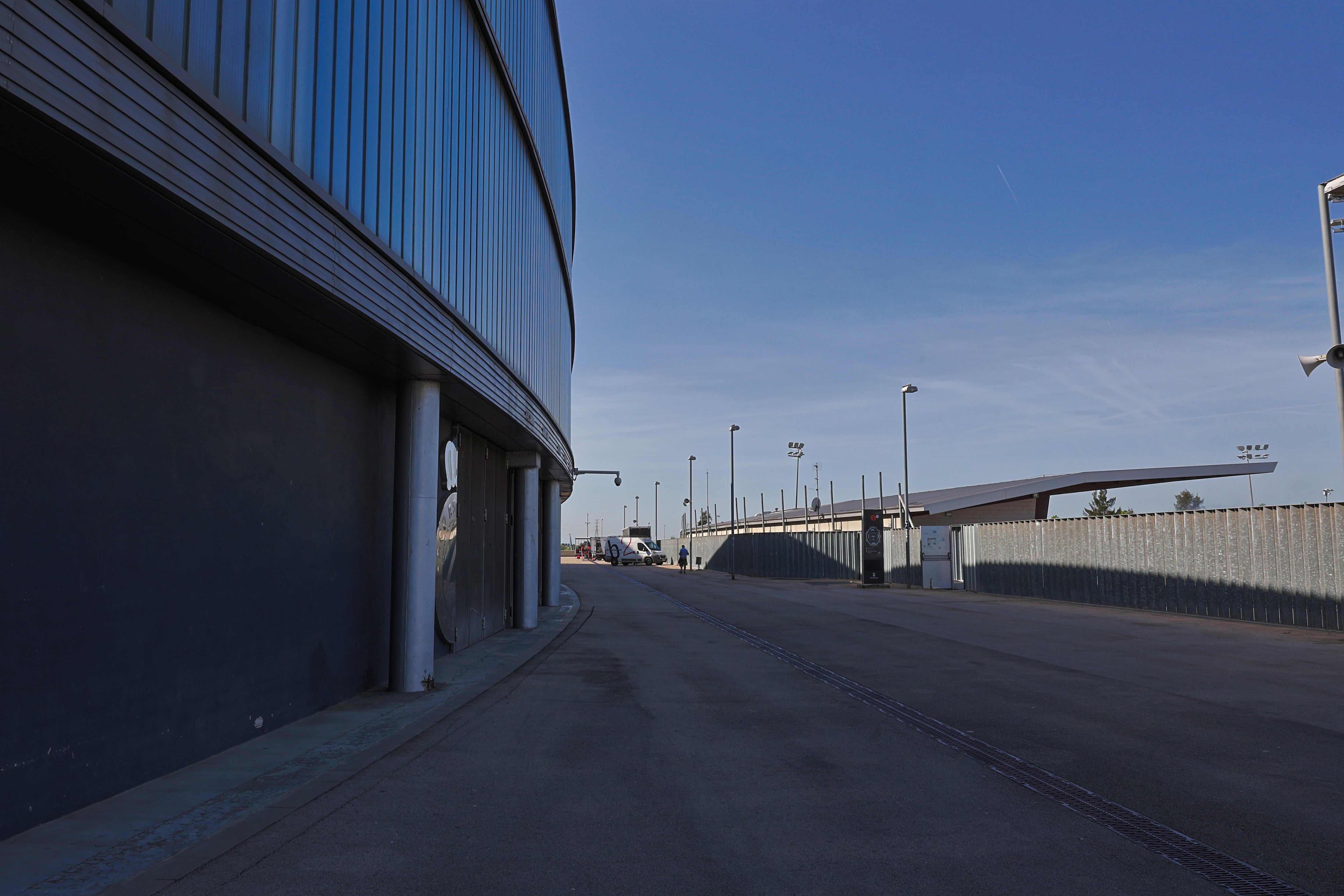 Instalaciones del la U.E. Cornellá, este viernes.