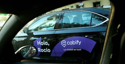 Vehículo de Cabify, en una imagen de archivo.