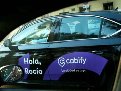 Vehículo de Cabify, en una imagen de archivo.