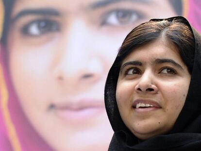 A jovem paquistanesa Malala Yousafzai, ganhadora do Nobel da Paz em 2014. 