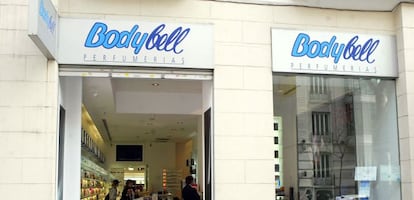 Fachada de una tienda de Bodybell en Madrid.