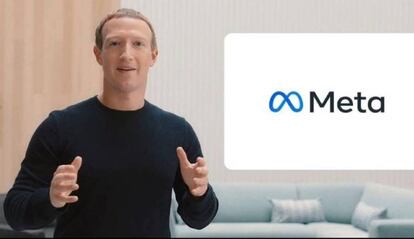 Mark Zuckerberg, durante la presentacin del nuevo nombre de la tecnolgica en noviembre de 2021.