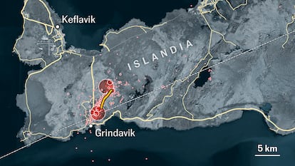 Los datos de cientos de seísmos que explican la erupción en el suroeste de Islandia