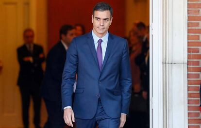 El presidente del Gobierno, Pedro Sánchez, en la Moncloa, el pasado 28 de noviembre. 