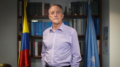 Scott Campbell, en Bogotá, el 15 de diciembre.