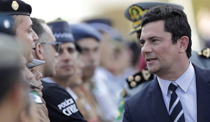 Sergio Moro em Brasília, no último dia 3.