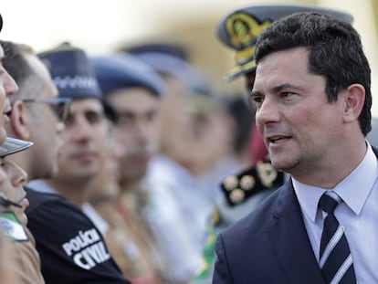 Sergio Moro em Brasília, no último dia 3.